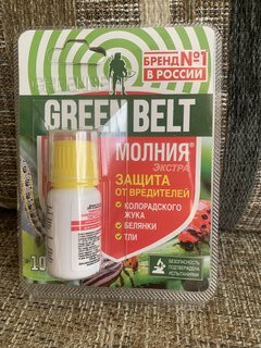Инсектицид Молния Экстра, от колорадского жука, тли, белянки, жидкость, 10 мл, Green Belt - фото 5 от пользователя
