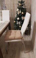 Сиденье мягкое 100% полиэстер, 40х40 см, бежевое, Классика, 360101 - фото 7 от пользователя
