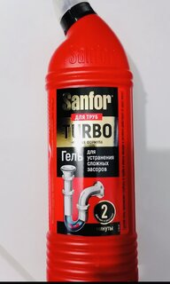 Чистящее средство для труб, Sanfor, Turbo, гель, 750 г - фото 4 от пользователя