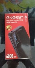 Аккумулятор внешний Energy, Power Bank 6000, 2 А, 6000 мА·ч, 2 USB, черный, 103572 - фото 9 от пользователя