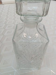Декантер для виски стекло, 0.96 л, 9.5х9.5х23.3 см, с крышкой, Lefard, Glass Legend, 172-132 - фото 1 от пользователя