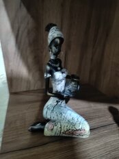 Фигурка декоративная Африканка в белом платье, 18 см, в ассортименте, Y6-2102 - фото 7 от пользователя