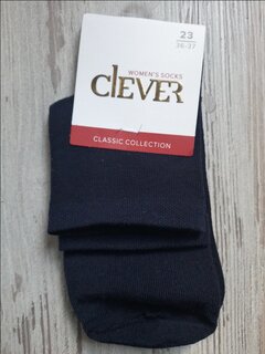 Носки для женщин, хлопок, Clever, темно-синие, р. 23, Д201 - фото 2 от пользователя
