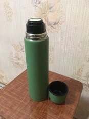 Термос нержавеющая сталь, 0.75 л, Daniks, Verde, колба нержавеющая сталь, зеленый, SL-75Z-5615C-soft - фото 1 от пользователя