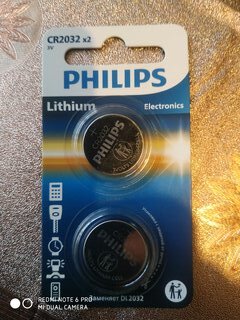 Батарейка Philips, CR2032, литиевая, 3 В, блистер, 2 шт, Б0062716 - фото 9 от пользователя