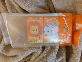 Салфетки влажные Pamperino Kids, детские, с ромашкой и витамином Е, 8х8 шт, 72782 - фото 2 от пользователя