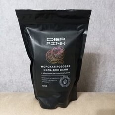 Соль для ванн Deep Pink, с эфирным маслом апельсина, 1 кг, розовая - фото 3 от пользователя