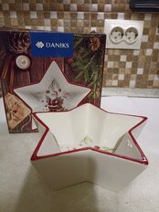 Блюдо доломит, сервировочное, в форме звезды, белое, Magic time, Daniks - фото 3 от пользователя