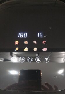 Аэрогриль JVC, JK-MB040, 1500 Вт, антипригарное покрытие, 4.5 л, сенсорное управление, черный с серебром - фото 4 от пользователя