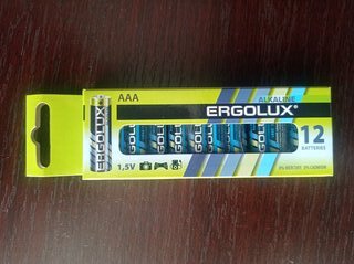 Батарейка Ergolux, ААА (LR03, 24A), Alkaline, щелочная, 1.5 В, коробка, 12 шт, 11745 - фото 3 от пользователя