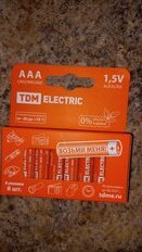 Батарейка TDM Electric, ААА (LR03, 24A), Alkaline, щелочная, 1.5 В, коробка, 8 шт, SQ1702-0004 - фото 5 от пользователя