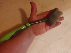 Щетка универсальная, пластик, 25х4 см, с ручкой, прямоугольная, с черенком, Y3-723 - фото 5 от пользователя