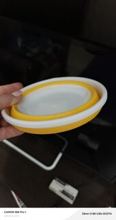 Пиала пластик, круглая, 15.9х6 см, 0.7 л, складная, Compact, Berossi, ИК 22234000, солнечная - фото 9 от пользователя