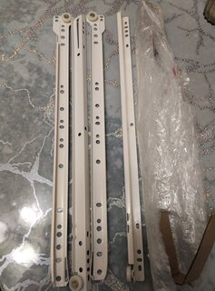 Направляющая роликовая 450х0.8 мм, 2 шт, белая, StahlBuro, 15 921 - фото 1 от пользователя