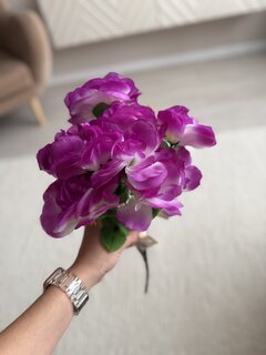Цветы искусственные пасхальные, Пион с ягодками, 12 головок, 43 см, в ассортименте, FE005 - фото 6 от пользователя