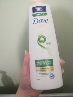 Шампунь Dove, Hair Therapy Контроль над потерей волос, против выпадения волос, 380 мл - фото 2 от пользователя