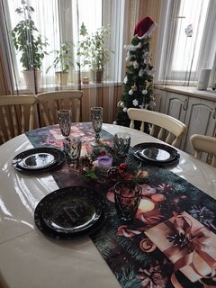 Дорожка для стола 45х180 см, 100% хлопок, 200 г/м2, Праздничный стол Новогодний фонарик, AI-1504048 - фото 3 от пользователя