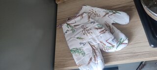 Прихватка-варежка 30х17 см, рогожка, 100% хлопок, Радушная хозяйка, Колоски, 2177 - фото 1 от пользователя