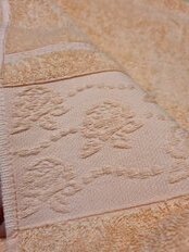 Полотенце банное 50х90 см, 100% хлопок, 470 г/м2, Орнелиа, персик, Узбекистан, 30045090 - фото 5 от пользователя