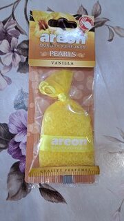 Ароматизатор в машину подвесной, мешочек, Areon, Pearls Ваниль, 704-ABP-02 - фото 3 от пользователя