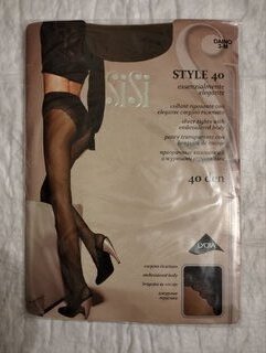 Колготки Sisi, Style, 40 DEN, р. 3, daino/загар, с ажурными трусиками и прозрачным мыском - фото 2 от пользователя