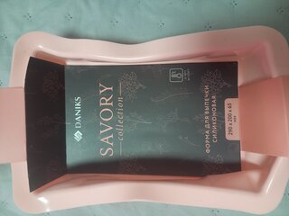 Форма для запекания силикон, 29х20х6.5 см, прямоугольная, розовая, Daniks, Savory, Y4-4970 - фото 6 от пользователя