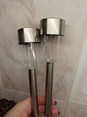 Фонарь садовый на солнечной батарее, грунтовый, металл, 7.5х29.5 см - фото 3 от пользователя