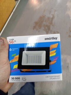 Прожектор светодиодный Smartbuy, FL SMD LIGHT, 50 Вт, 6500 К, черный, SBL-FLLight-50-65K - фото 3 от пользователя