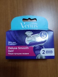 Сменные кассеты для бритв Gillette, Venus Swirl, для женщин, 2 шт, VNS-81534303 - фото 2 от пользователя