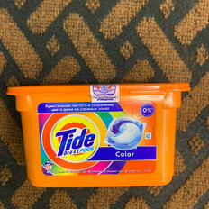 Капсулы для стирки Tide, Все в 1 Pods Color, для цветного белья, 12 шт, капсула 22.8 г - фото 8 от пользователя