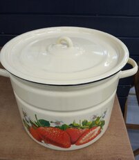 Кастрюля эмалированная сталь, 10 л, с крышкой, крышка сталь, цилиндрическая, Керченский металлургический завод, 41804-222/6, в ассортименте - фото 2 от пользователя