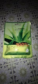 Маска для лица, Corimo, Восстановление, тканевая, 22 г, 100% Aloe - фото 5 от пользователя