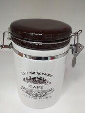 Банка для сыпучих продуктов, доломит, 350 мл, с крышкой, Daniks, Кафе, HC8700D-N2 - фото 7 от пользователя