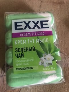 Крем-мыло Exxe, 1+1 Зеленый чай, 4 шт, 75 г - фото 3 от пользователя