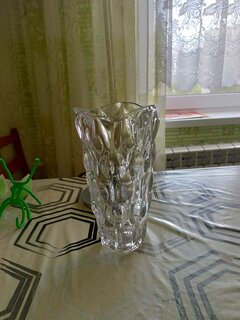 Ваза стекло, настольная, 25х12 см, Y6-6359, прозрачная - фото 4 от пользователя