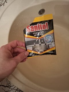 Средство от засоров Sanitol, порошок, 90 г, сухое - фото 6 от пользователя