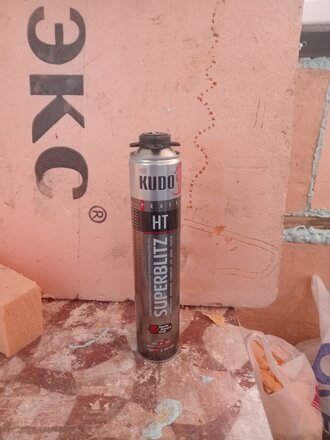 Клей-пена KUDO, Superblitz HT, 1 л, всесезонный, KUPP10B13SBHT - фото 3 от пользователя