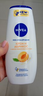 Крем-гель для душа Nivea, Молоко и абрикос, 250 мл - фото 9 от пользователя
