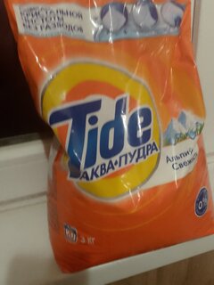 Стиральный порошок Tide, 3 кг, автомат, для белого белья, Альпийская свежесть - фото 1 от пользователя