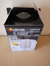 Чайник электрический Lofter, C01, белый, 2 л, 1500 Вт, скрытый нагревательный элемент, стекло - фото 4 от пользователя