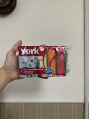 Губка для посуды, 5 шт, Макси, 10х7х2.9 см, York, 030040 - фото 2 от пользователя