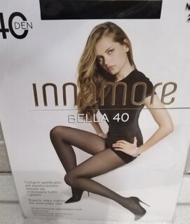Колготки Innamore, Bella, 40 DEN, р. 2, nero/черные, с шортиками и прозрачным мыском - фото 5 от пользователя