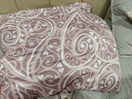 Подушка 70 х 70 см, 100% полиэфирное волокно, Comfort Sleep, чехол 100% полиэстер, кант, 15106-П10 - фото 2 от пользователя