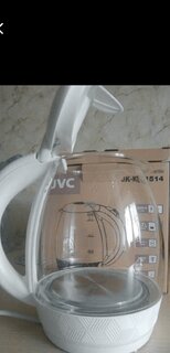 Чайник электрический JVC, JK-KE1514, белый, 1.7 л, 2200 Вт, скрытый нагревательный элемент, стекло - фото 9 от пользователя