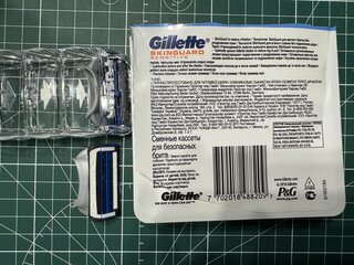 Сменные кассеты для бритв Gillette, SkinGuard Sensitive, для мужчин, 2 шт - фото 2 от пользователя