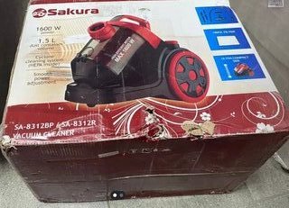 Пылесос Sakura, SA-8312R, 1600 Вт, с контейнером, 1.5 л, сухая уборка, циклон, красно-черный - фото 2 от пользователя