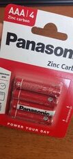 Батарейка Panasonic, ААА (R03, 24D), Zinc-carbon, солевая, 1.5 В, блистер, 4 шт - фото 9 от пользователя