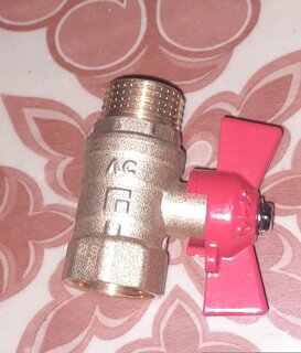 Кран для воды, 1/2&quot;, г-ш, ручка-бабочка, Стандарт, РМС - фото 1 от пользователя
