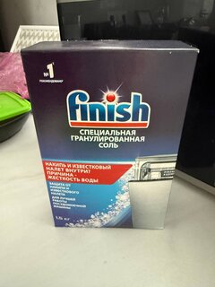 Соль для посудомоечной машины Finish, 1.5 кг - фото 1 от пользователя