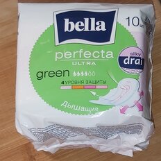 Прокладки женские Bella, Perfecta Ultra Green, 10 шт, BE-013-RW10-279 - фото 2 от пользователя